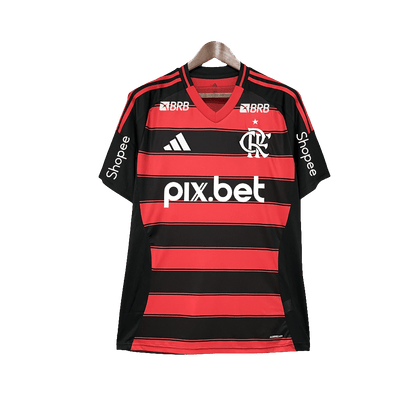 Flamengo 25/26 I Home Jersey - All Sponsors - Fan Version | Free Shipping + Keychain Gift