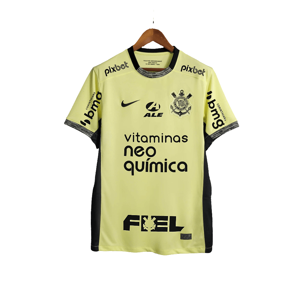 Corinthians 23/24 III Third Jersey - All Sponsors - Fan Version | Free Shipping + Keychain Gift