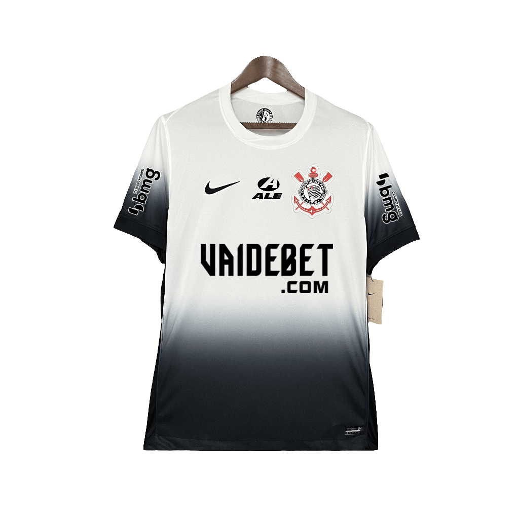 Corinthians 24/25 I Home Jersey - All Sponsors - Fan Version | Free Shipping + Keychain Gift