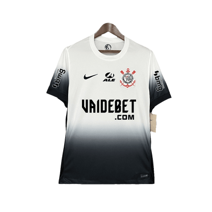 Corinthians 24/25 I Home Jersey - All Sponsors - Fan Version | Free Shipping + Keychain Gift