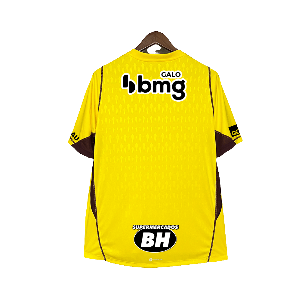 Atletico Mineiro 24/25 Goalkeeper Jersey - Yellow - All Sponsors - Fan Version | Free Shipping + Keychain Gift