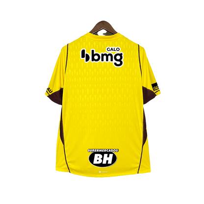 Atletico Mineiro 24/25 Goalkeeper Jersey - Yellow - All Sponsors - Fan Version | Free Shipping + Keychain Gift
