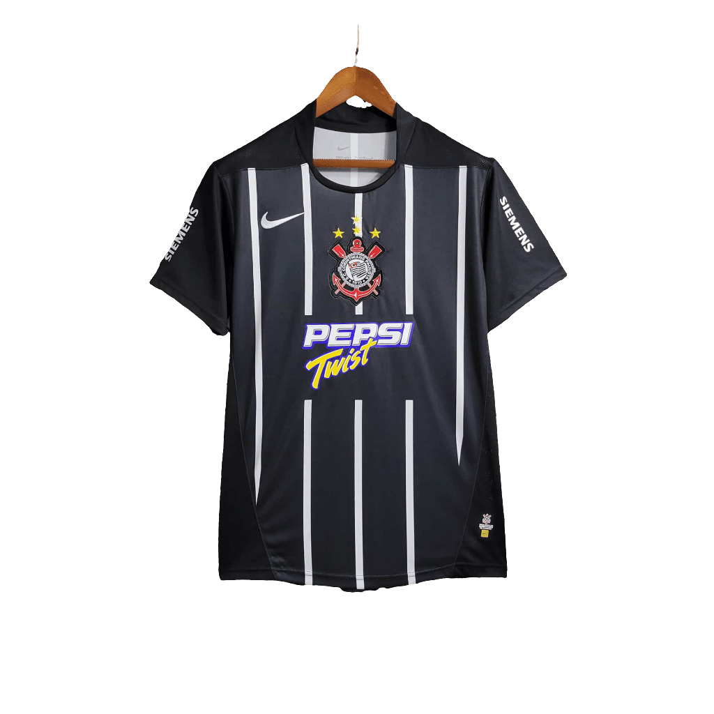 Corinthians 2004 II Away Jersey - Retro Version | Free Shipping + Keychain Gift
