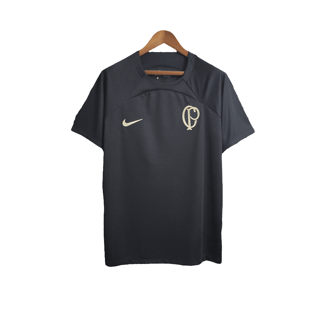 Corinthians 22/23 Training Jersey - Black - Fan Version | Free Shipping + Keychain Gift