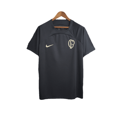 Corinthians 22/23 Training Jersey - Black - Fan Version | Free Shipping + Keychain Gift