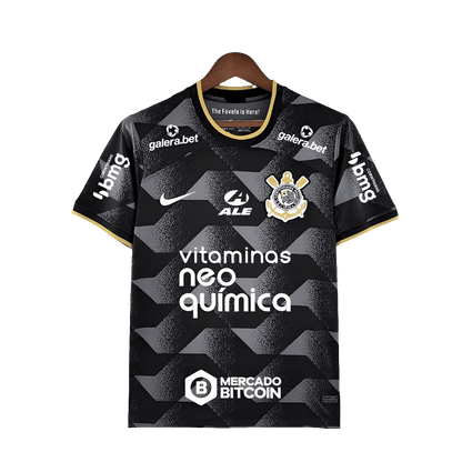 Corinthians 22/23 II Away Jersey - All Sponsors - Fan Version | Free Shipping + Keychain Gift