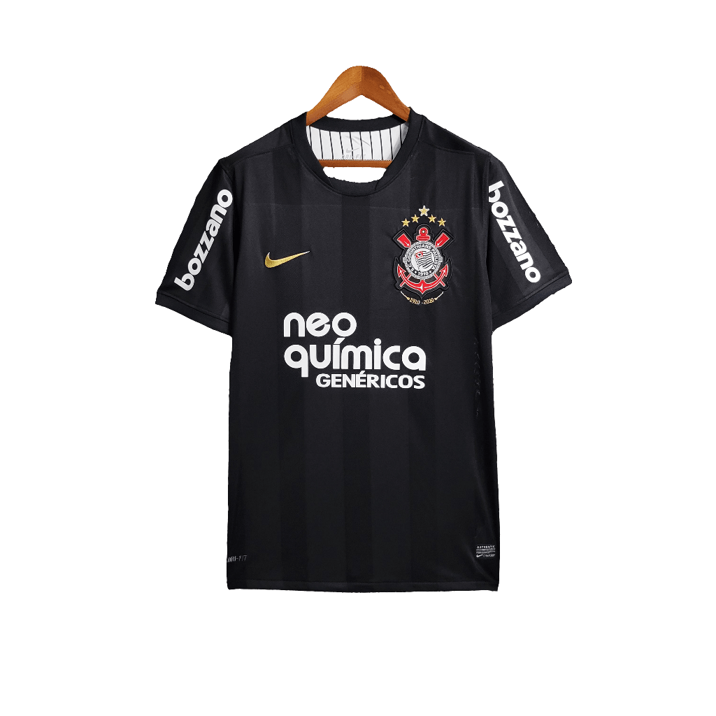 Corinthians 2010 II Away Jersey - Retro Version | Free Shipping + Keychain Gift