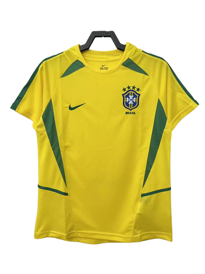 Brazil 2002 I Home Jersey - Retro Version | Free Shipping + Keychain Gift