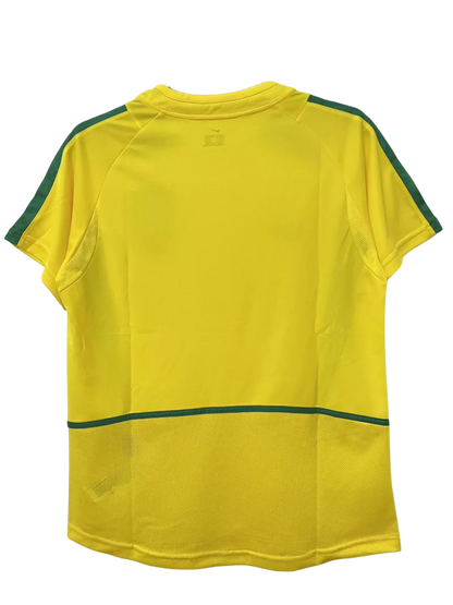 Brazil 2002 I Home Jersey - Retro Version | Free Shipping + Keychain Gift