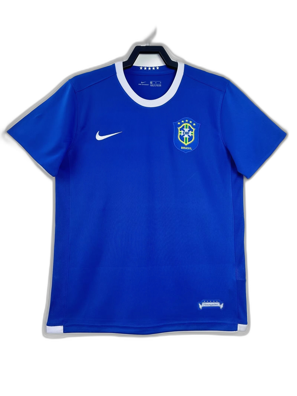 Brazil 2006 II Away Jersey - Retro Version | Free Shipping + Keychain Gift