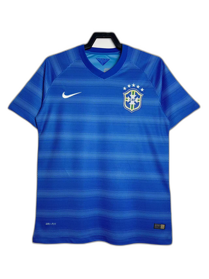 Brazil 2014 II Away Jersey - Retro Version | Free Shipping + Keychain Gift
