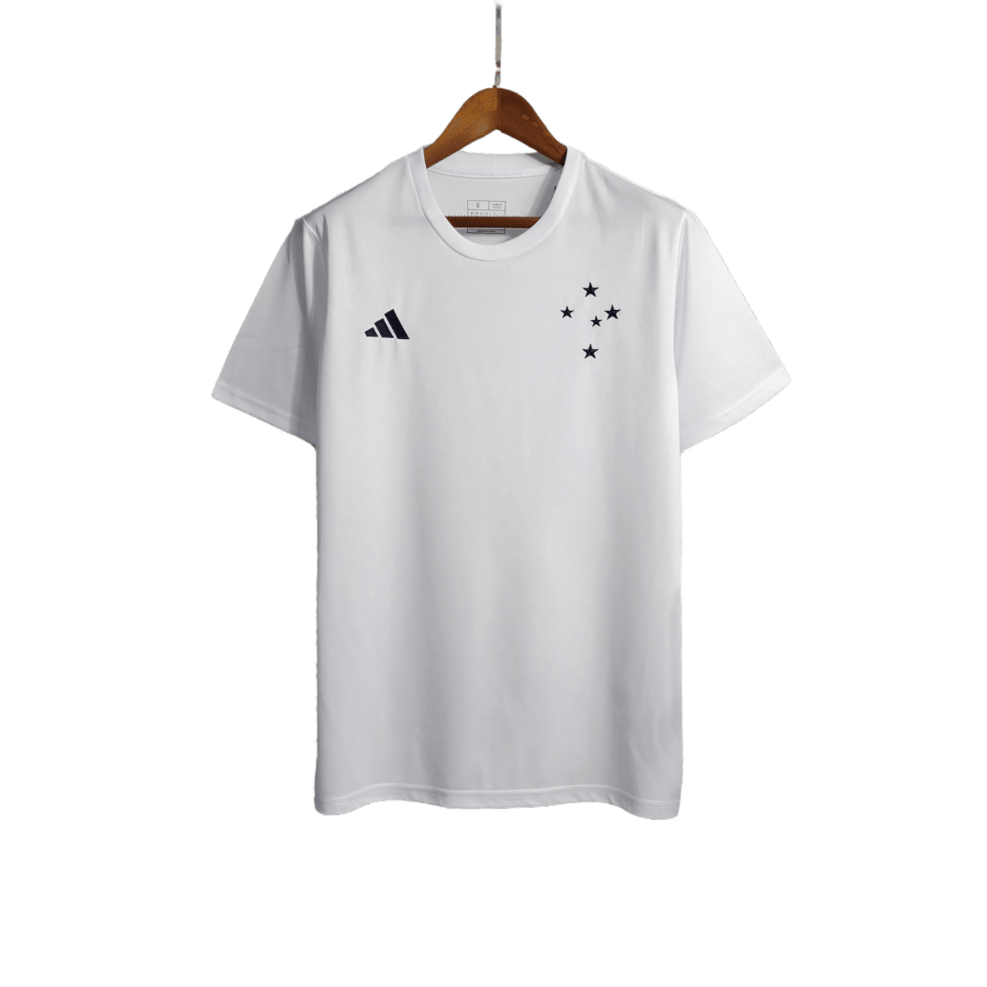 Cruzeiro 23/24 Training Jersey - White - Fan Version | Free Shipping + Keychain Gift