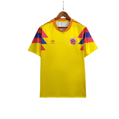 Colombia 1990 I Home Jersey - Retro Version | Free Shipping + Keychain Gift