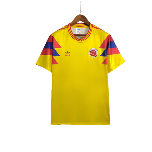 Colombia 1990 I Home Jersey - Retro Version | Free Shipping + Keychain Gift