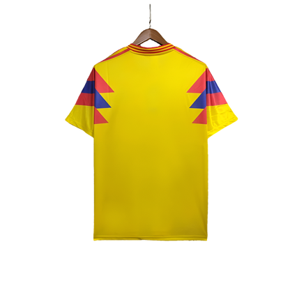 Colombia 1990 I Home Jersey - Retro Version | Free Shipping + Keychain Gift