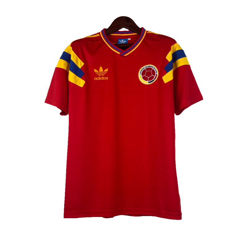 Colombia 1990 II Away Jersey - Retro Version | Free Shipping + Keychain Gift