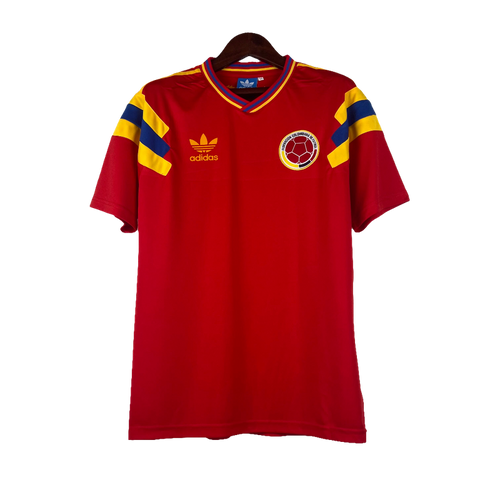 Colombia 1990 II Away Jersey - Retro Version | Free Shipping + Keychain Gift