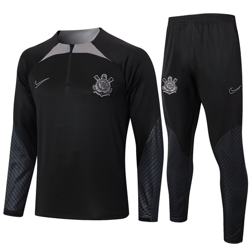 Conjunto Corinthians 24/25 All Black | Free Shipping + Keychain Gift