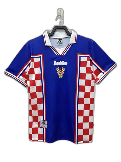 Croatia 1998 II Away Jersey - Retro Version | Free Shipping + Keychain Gift