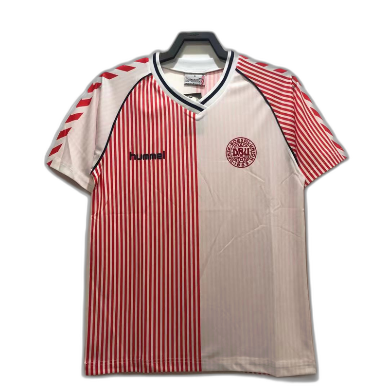 Denmark 1986 II Away Jersey - Retro Version | Free Shipping + Keychain Gift