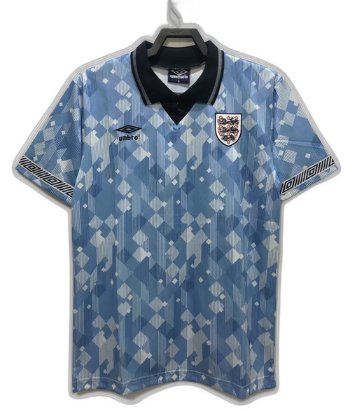 England 1990 Blue Edition Jersey - Retro Version | Free Shipping + Keychain Gift