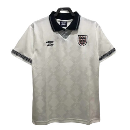 England 1990 I Home Jersey - Retro Version | Free Shipping + Keychain Gift