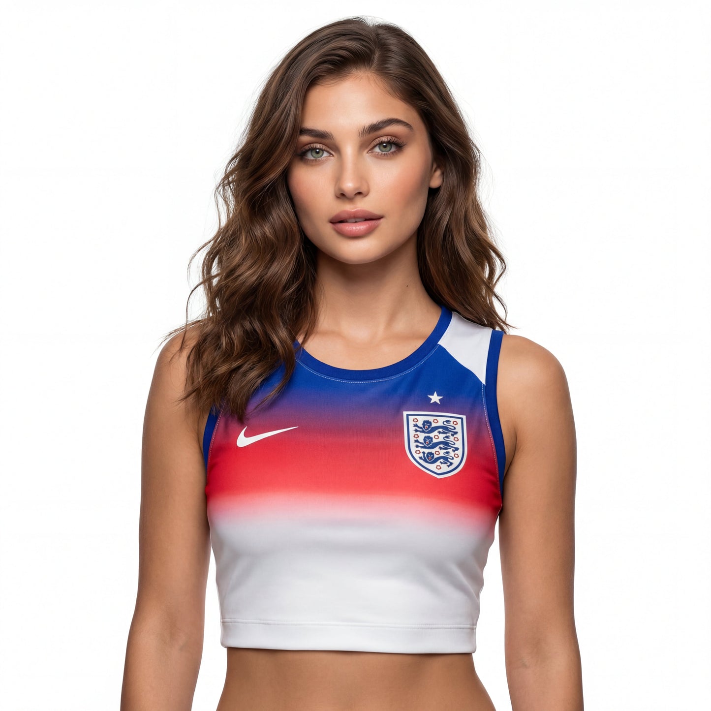 England 25/26 Home Crop Top | Free Shipping + Free Keychain
