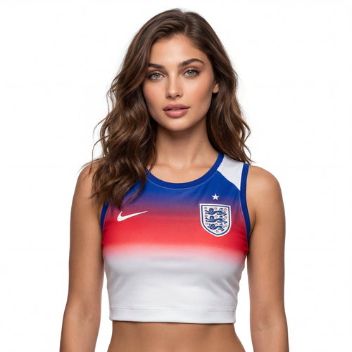 England 25/26 Home Crop Top | Free Shipping + Free Keychain