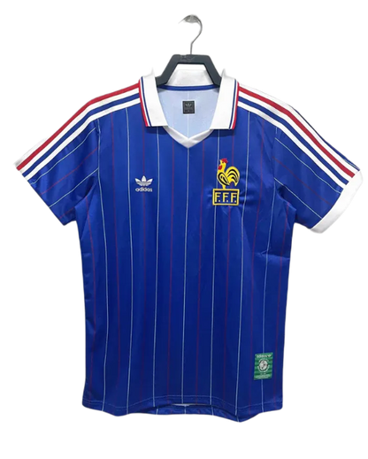 France 1982 I Home Jersey - Retro Version | Free Shipping + Keychain Gift