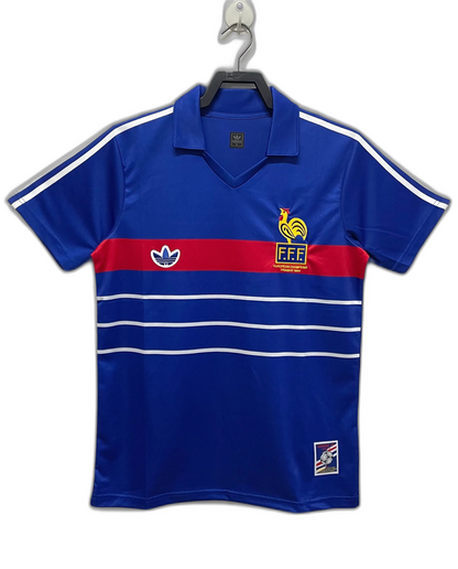France 1984 I Home Jersey - Retro Version | Free Shipping + Keychain Gift