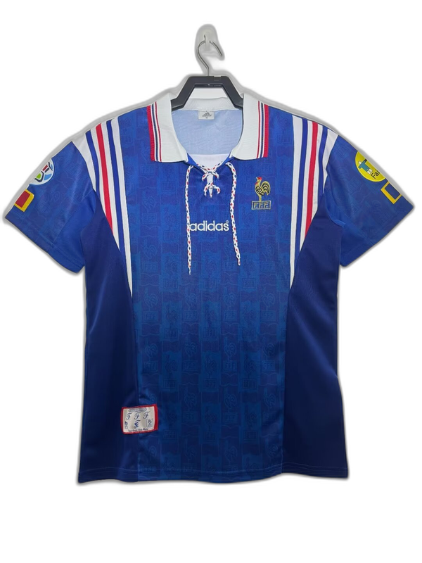 France 1996 I Home Jersey - Retro Version | Free Shipping + Keychain Gift