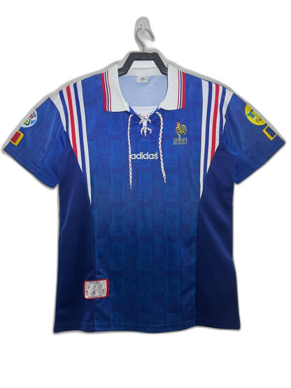 France 1996 I Home Jersey - Retro Version | Free Shipping + Keychain Gift