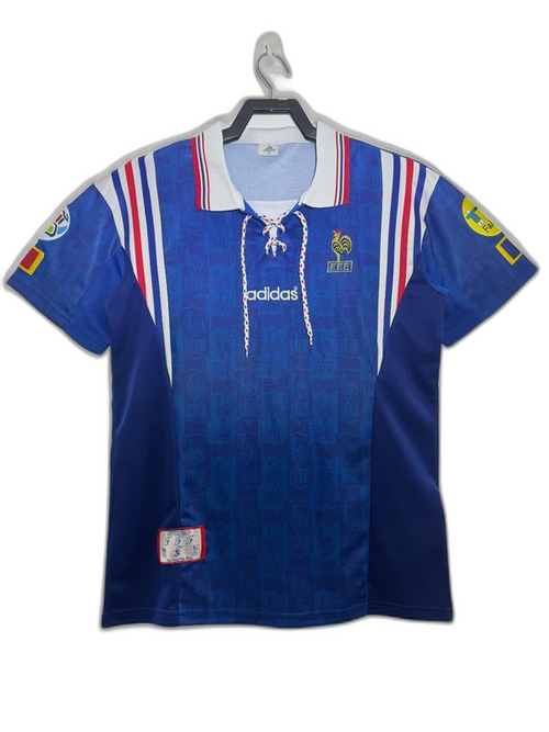 France 1996 I Home Jersey - Retro Version | Free Shipping + Keychain Gift