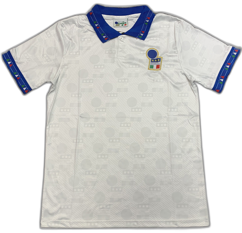 Italy 1994 II Away Jersey - Retro Version | Free Shipping + Keychain Gift