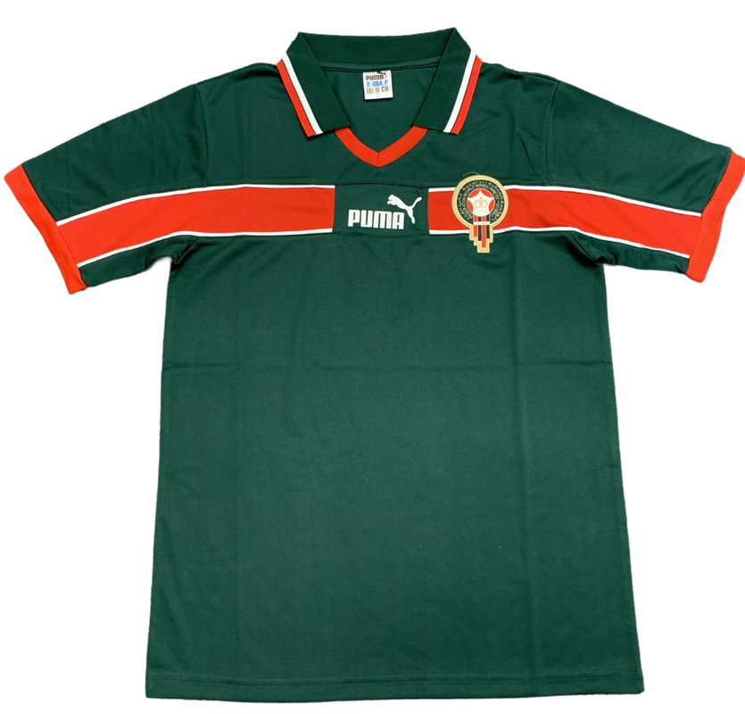Morocco 1998 I Home Jersey - Retro Version | Free Shipping + Keychain Gift