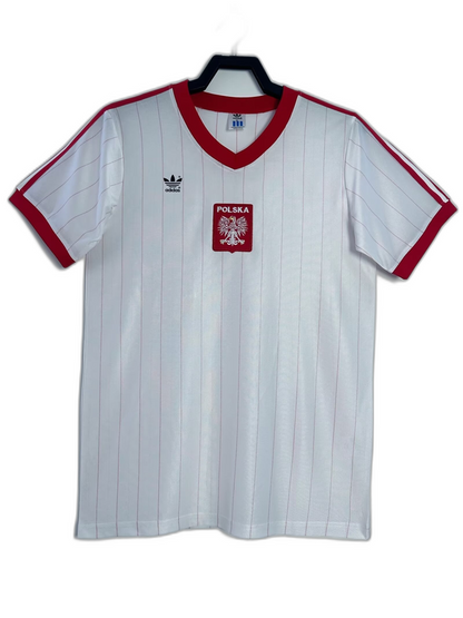 Poland 1982 I Home Jersey - Retro Version | Free Shipping + Keychain Gift