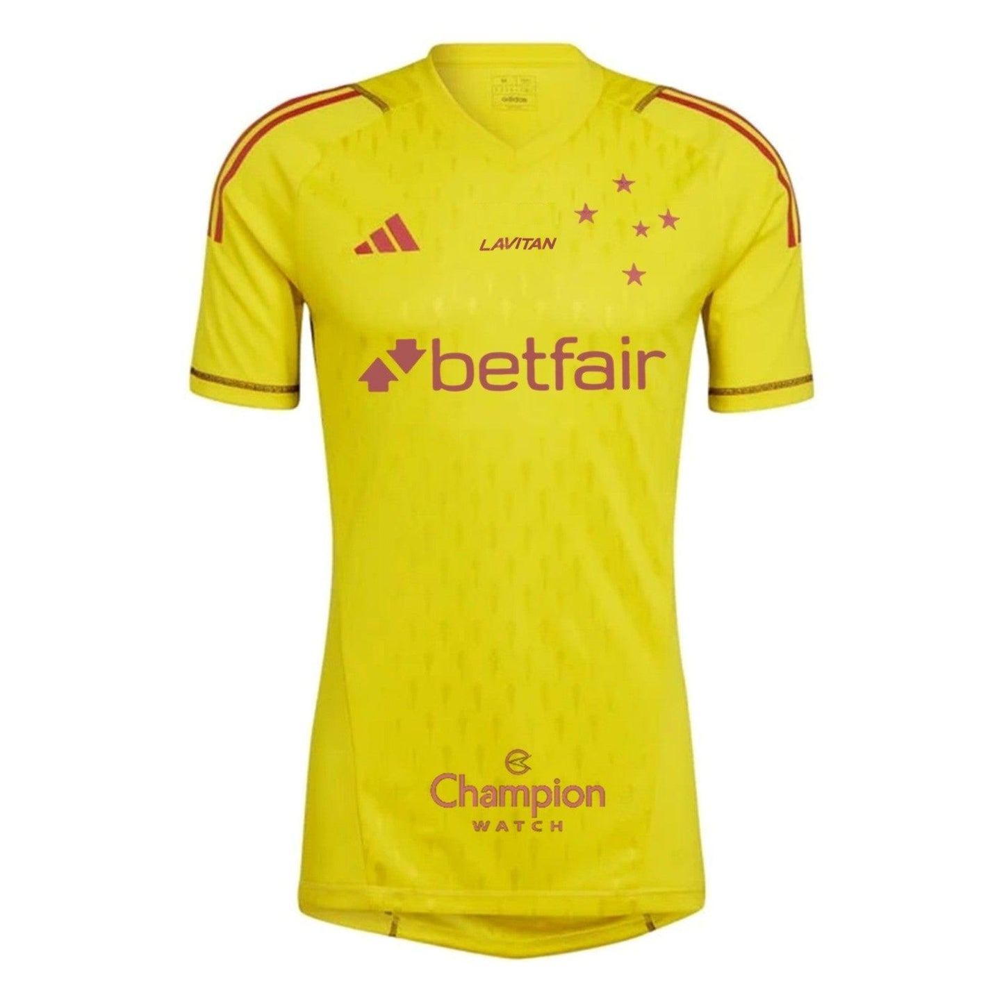 Cruzeiro 24/25 Goalkeeper Jersey - Yellow - All Sponsors - Fan Version | Free Shipping + Keychain Gift