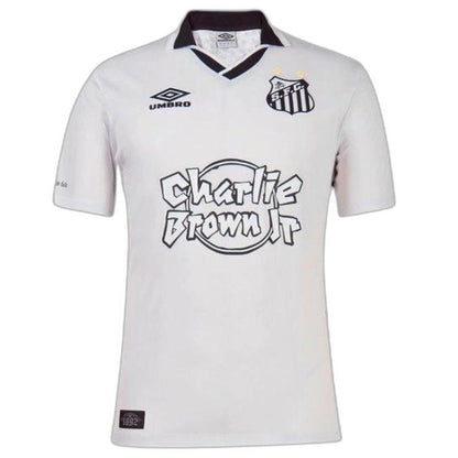 Santos Charlie Brown JR White Jersey - Fan Version | Free Shipping + Keychain Gift