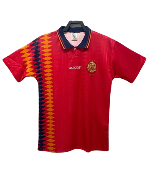 Spain 1994 I Home Jersey - Retro Version | Free Shipping + Keychain Gift