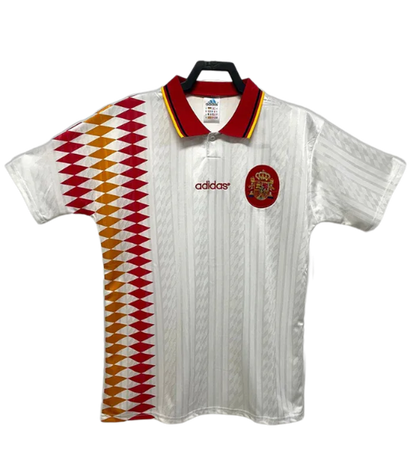 Spain 1994 II Away Jersey - Retro Version | Free Shipping + Keychain Gift