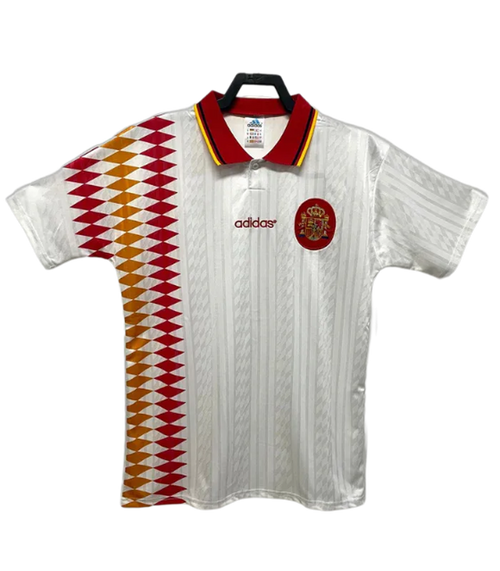 Spain 1994 II Away Jersey - Retro Version | Free Shipping + Keychain Gift