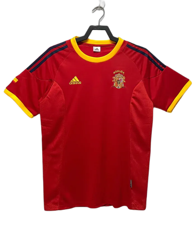 Spain 2002 I Home Jersey - Retro Version | Free Shipping + Keychain Gift