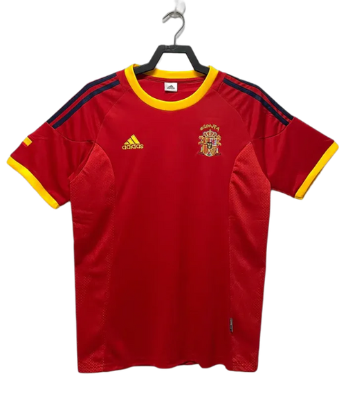 Spain 2002 I Home Jersey - Retro Version | Free Shipping + Keychain Gift
