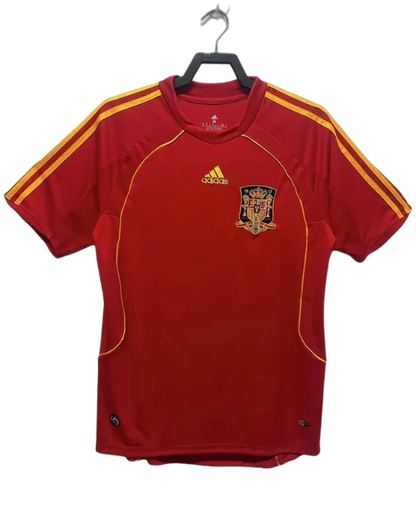 Spain 2008 I Home Jersey - Retro Version | Free Shipping + Keychain Gift