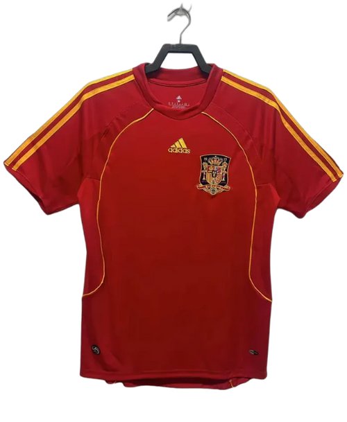 Spain 2008 I Home Jersey - Retro Version | Free Shipping + Keychain Gift