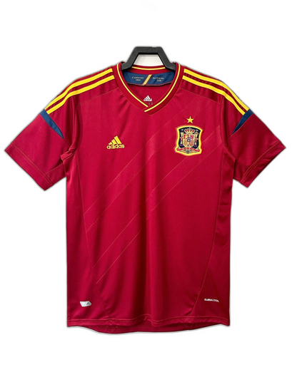 Spain 2012 I Home Jersey - Retro Version | Free Shipping + Keychain Gift