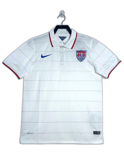USA 2014 White Jersey - Retro Version | Free Shipping + Keychain Gift